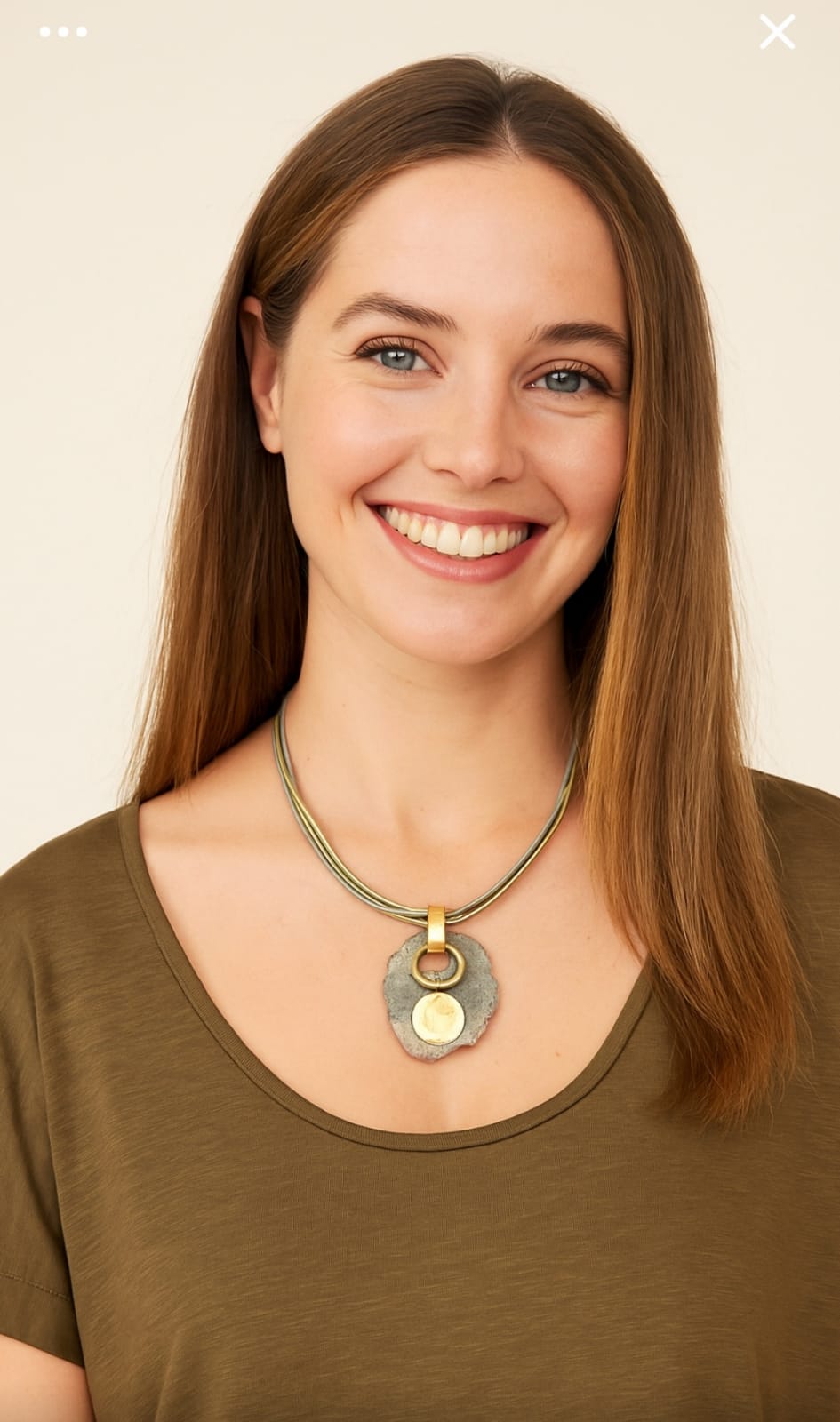 שרשרת תליון קרמיקה גדול – תמונה 8